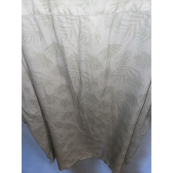 Nat Nast Luxury Mens Hawaiian Shirt Sz XL White Floral Palm Silk Blend Comfort - Picture 12 of 12